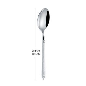 304 Stainless Steel Knife, Fork And Spoon Set (Option: Original Color Main Meal Spoon)